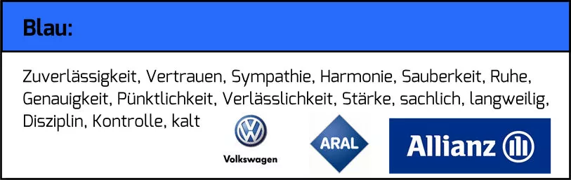 Die Farbwirkung der Farbe Blau