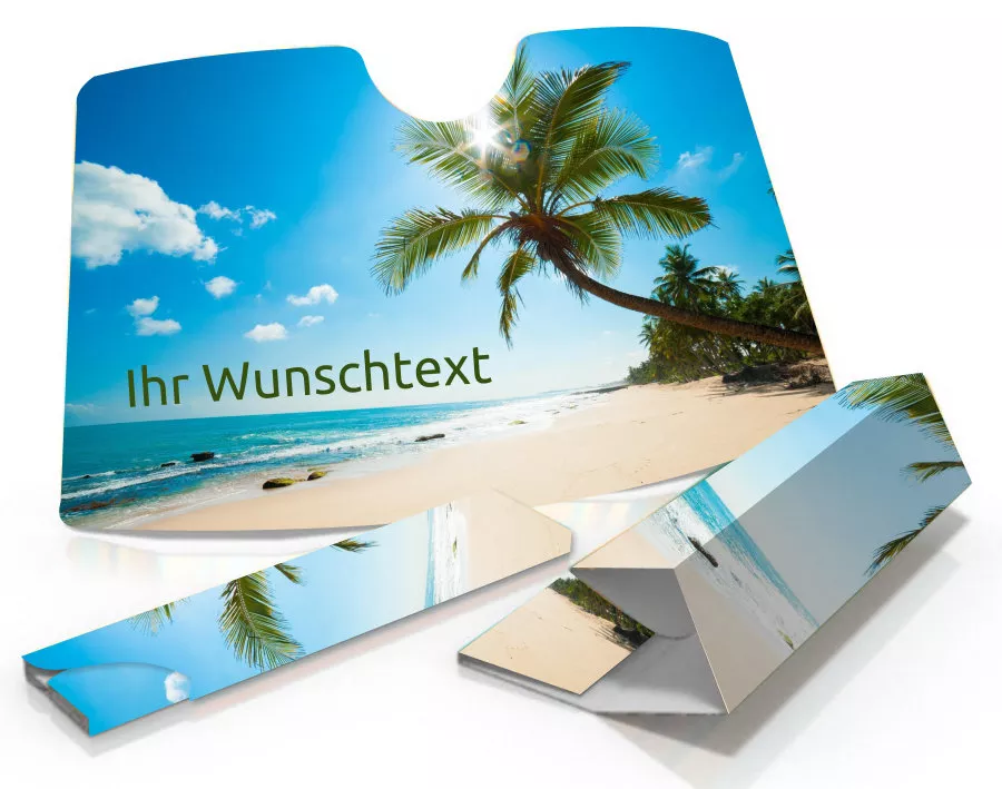Design Nr. 16 Strand mit Wunschtext