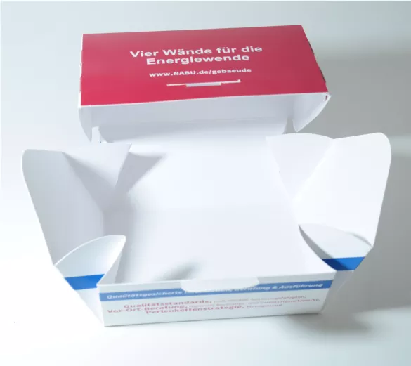 Verpackung "Immo" mit Verschluss und Halterungsöffnung 1