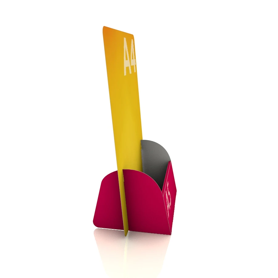 Display Aufsteller Kedros (A4 Display mit DIN A5 Regalfach) 1