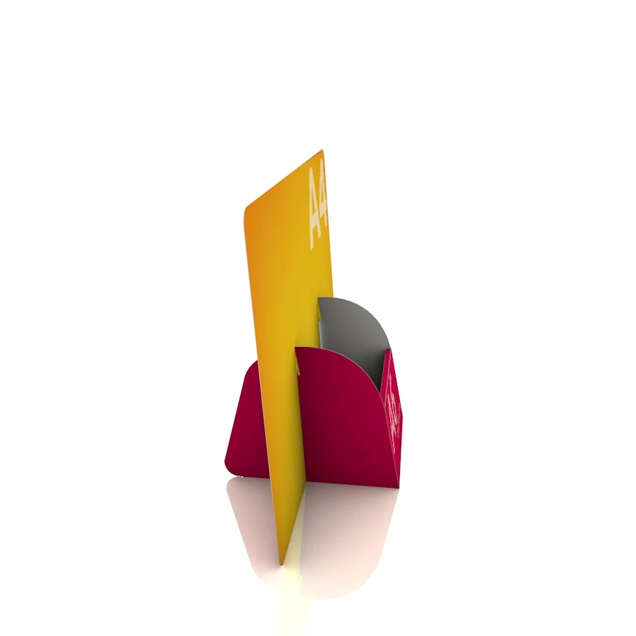 Display Aufsteller "Kokkari" (A4 Quer Display mit DIN A6 Regalfach) 1