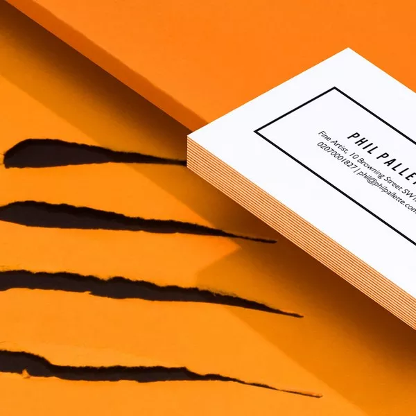 Farbstreifen in Orange