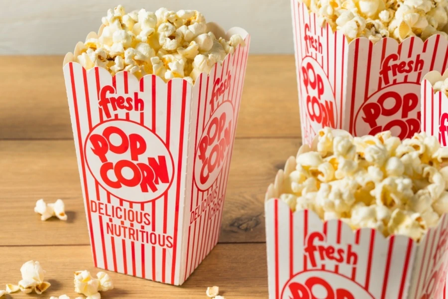 Ribbed Popcorn Box