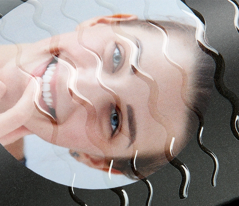 Visitenkarte mit 3D Lack